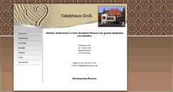 Desktop Screenshot of gaestehausgross.de