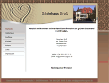 Tablet Screenshot of gaestehausgross.de